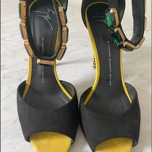 Giuseppe Zanotti beautifully jeweled high heel.
